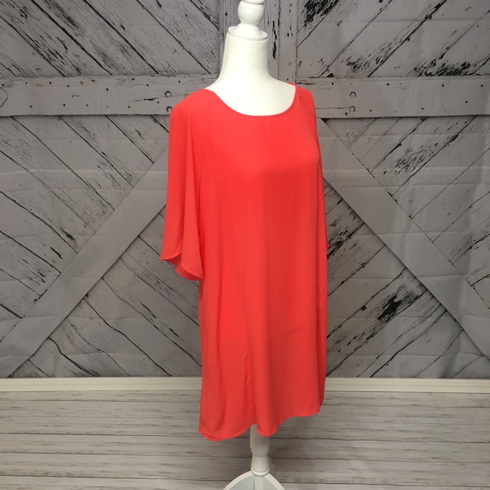 Orange 3/4 Sleeve dress